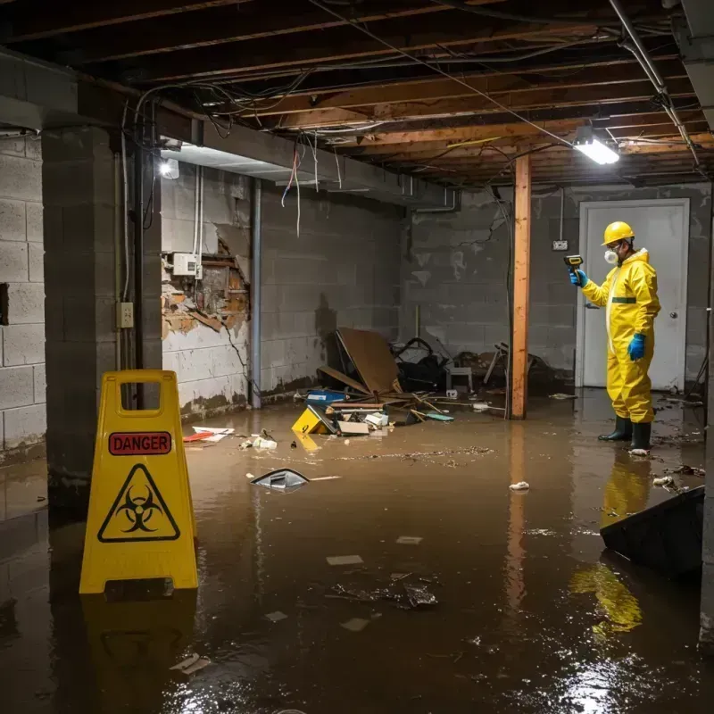 Flooded Basement Electrical Hazard in Doe Valley, KY Property